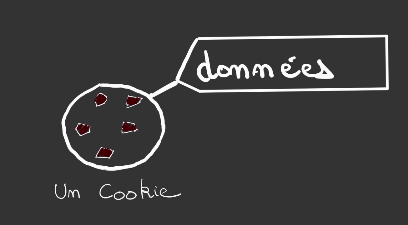 un cookie informatique avec des données